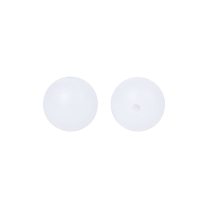 50pcs 15mm Silicone Beads Solid Color Bulk Assortment 75