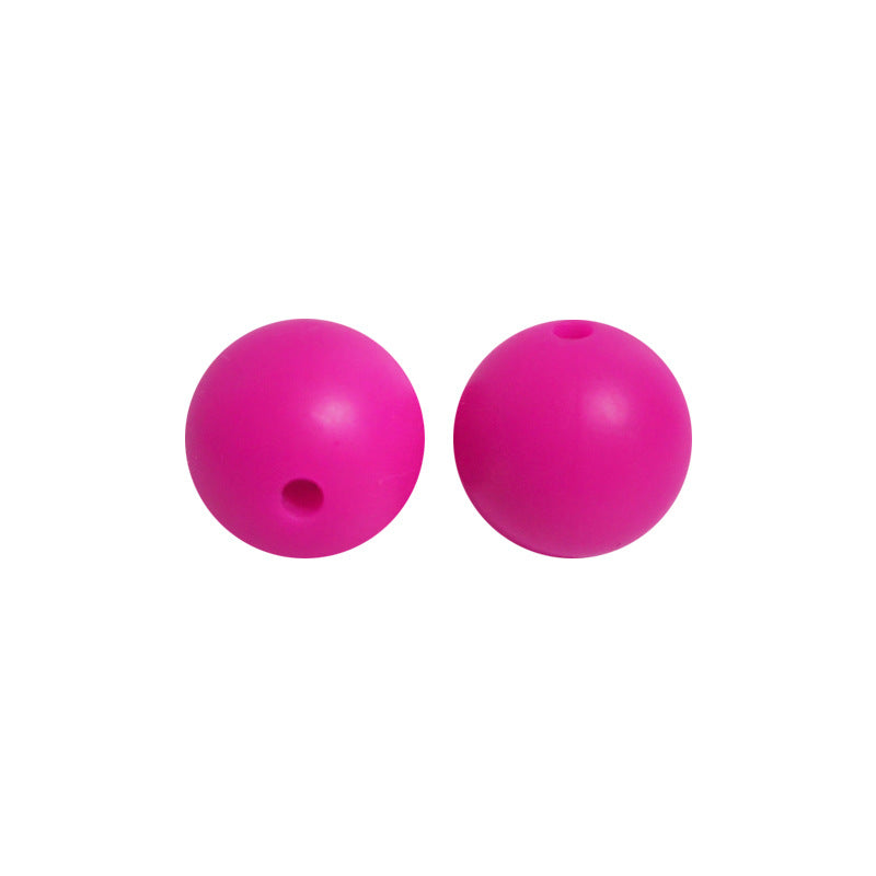 50pcs 15mm Silicone Beads Solid Color Bulk Assortment 79