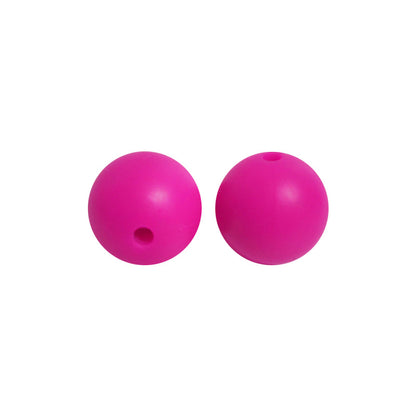 50pcs 15mm Silicone Beads Solid Color Bulk Assortment 79