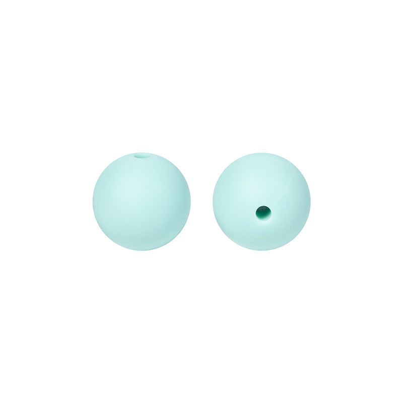 50pcs 15mm Silicone Beads Solid Color Bulk Assortment 82