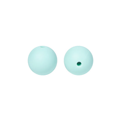 50pcs 15mm Silicone Beads Solid Color Bulk Assortment 82