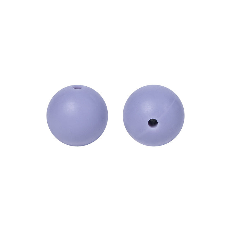 50pcs 15mm Silicone Beads Solid Color Bulk Assortment 87