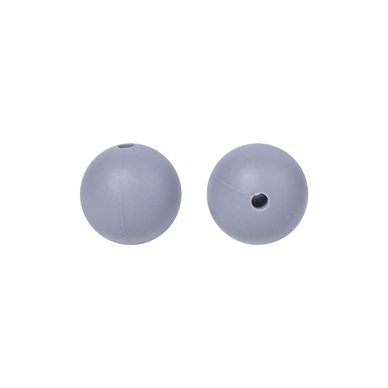 50pcs 15mm Silicone Beads Solid Color Bulk Assortment 89