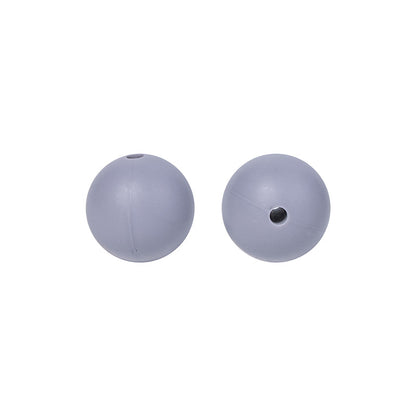 50pcs 15mm Silicone Beads Solid Color Bulk Assortment 89