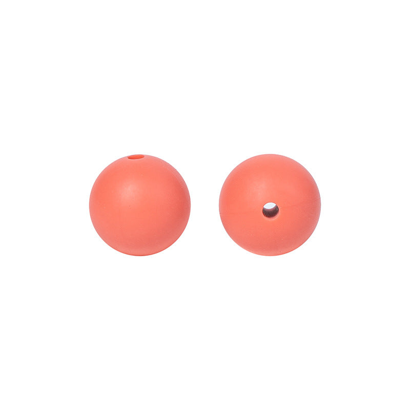 50pcs 15mm Silicone Beads Solid Color Bulk Assortment 90