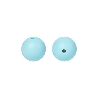 50pcs 15mm Silicone Beads Solid Color Bulk Assortment 91