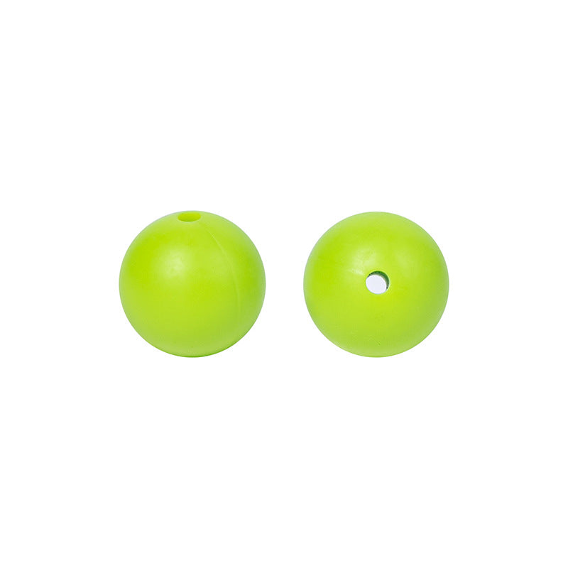 50pcs 15mm Silicone Beads Solid Color 150 Colors Option