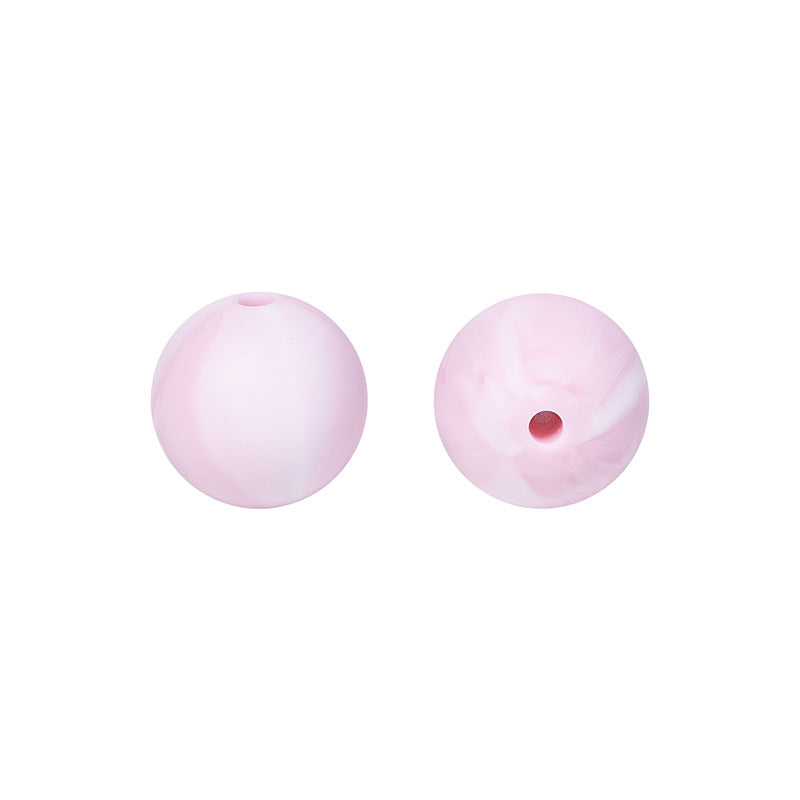 50pcs 15mm Silicone Beads Solid Color Bulk Assortment 102