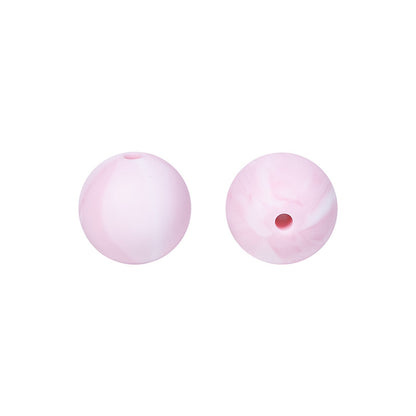 50pcs 15mm Silicone Beads Solid Color Bulk Assortment 102