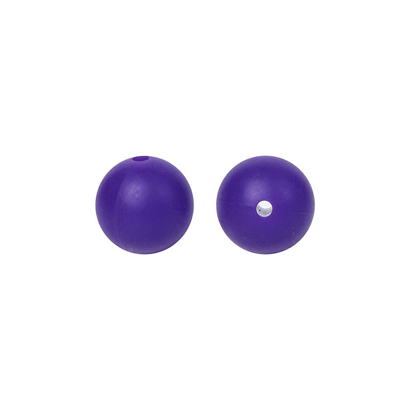 50pcs 15mm Silicone Beads Solid Color 150 Colors Option