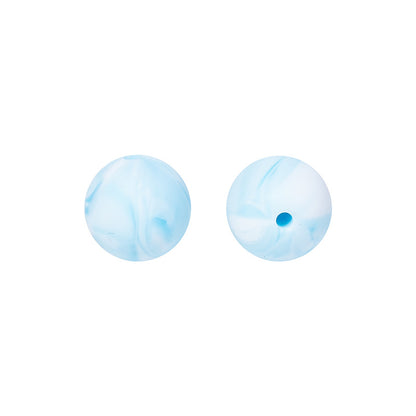 50pcs 15mm Silicone Beads Solid Color Bulk Assortment 24