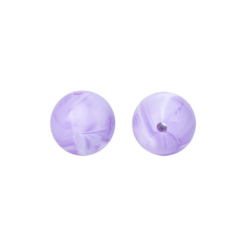 50pcs 15mm Silicone Beads Solid Color Bulk Assortment 30