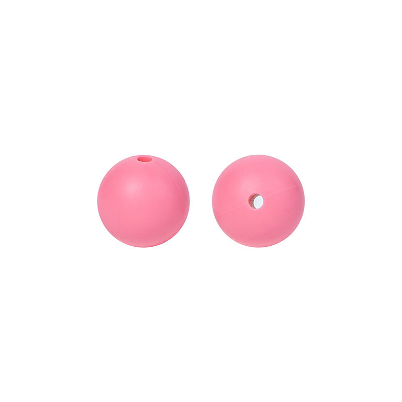 50pcs 15mm Silicone Beads Solid Color 150 Colors Option