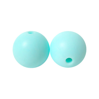 50pcs 15mm Silicone Beads Solid Color Bulk Assortment 44