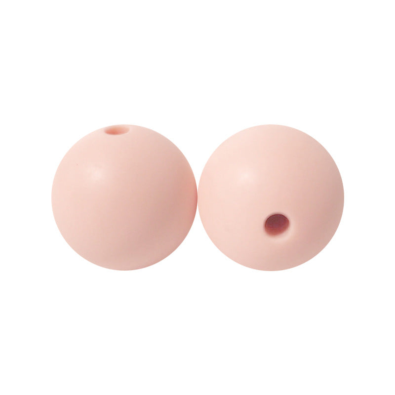 50pcs 15mm Silicone Beads Solid Color Bulk Assortment 46