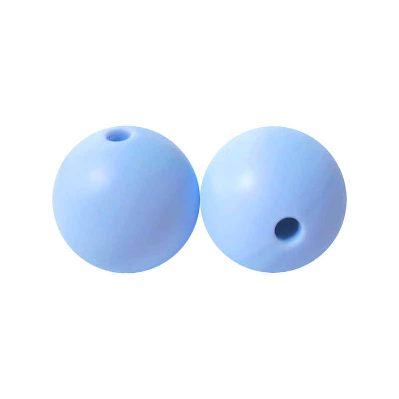 50pcs 15mm Silicone Beads Solid Color Bulk Assortment 48