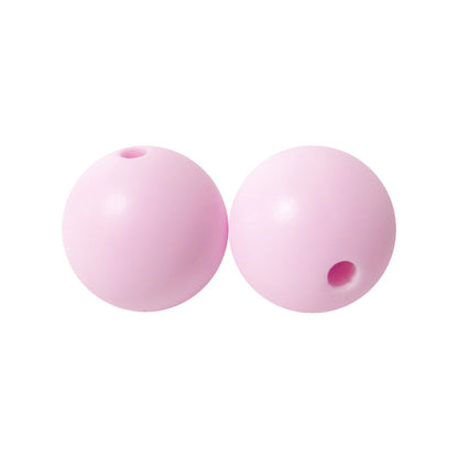50pcs 15mm Silicone Beads Solid Color Bulk Assortment 49
