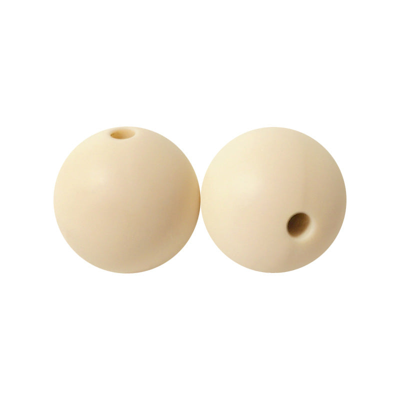 50pcs 15mm Silicone Beads Solid Color Bulk Assortment 50