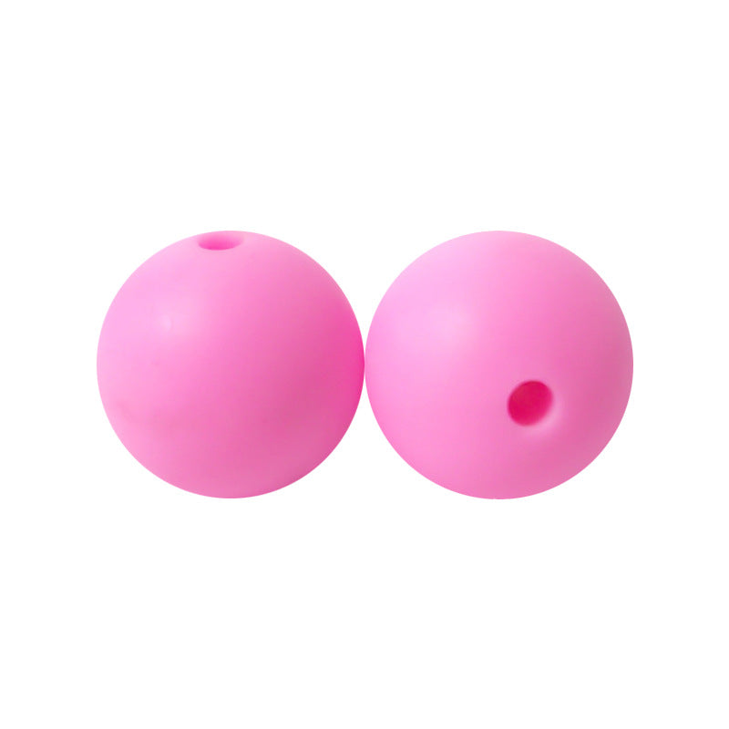 50pcs 15mm Silicone Beads Solid Color Bulk Assortment 51