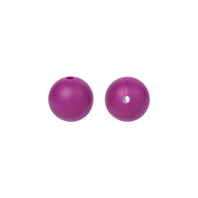 50pcs 15mm Silicone Beads Solid Color 150 Colors Option