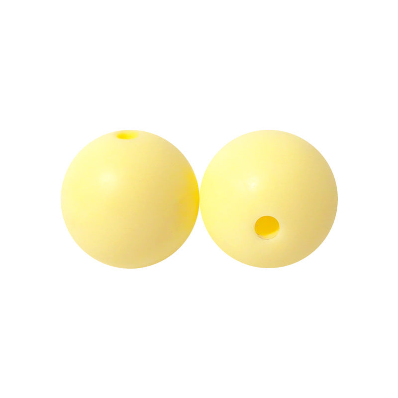 50pcs 15mm Silicone Beads Solid Color Bulk Assortment 105