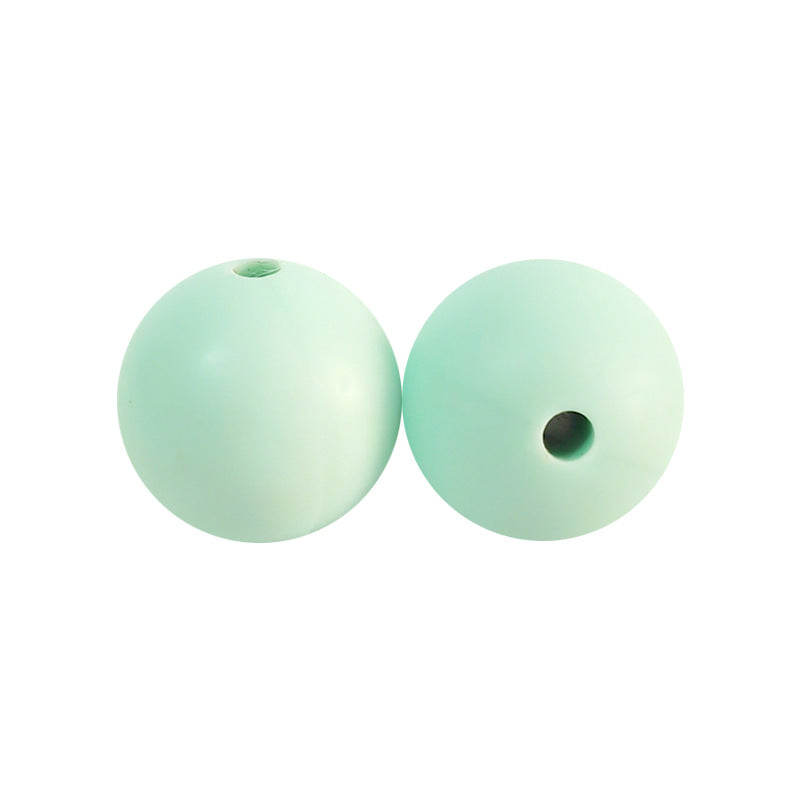 50pcs 15mm Silicone Beads Solid Color Bulk Assortment 107