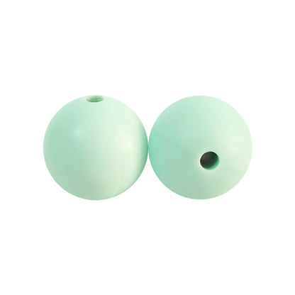 50pcs 15mm Silicone Beads Solid Color Bulk Assortment 107