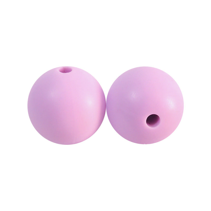 50pcs 15mm Silicone Beads Solid Color Bulk Assortment 112