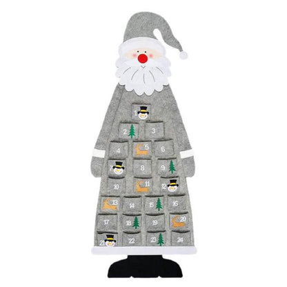 Santa Claus Felt Advent Calendar Christmas Countdown 7