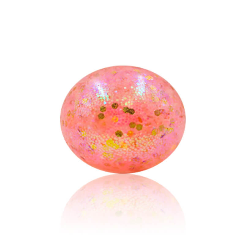 Sequins Glitter Sensory Stress Ball Squishy Toy 6cm Diameter 7