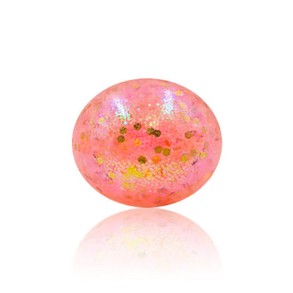 Sequins Glitter Sensory Stress Ball Squishy Toy 6cm Diameter 7