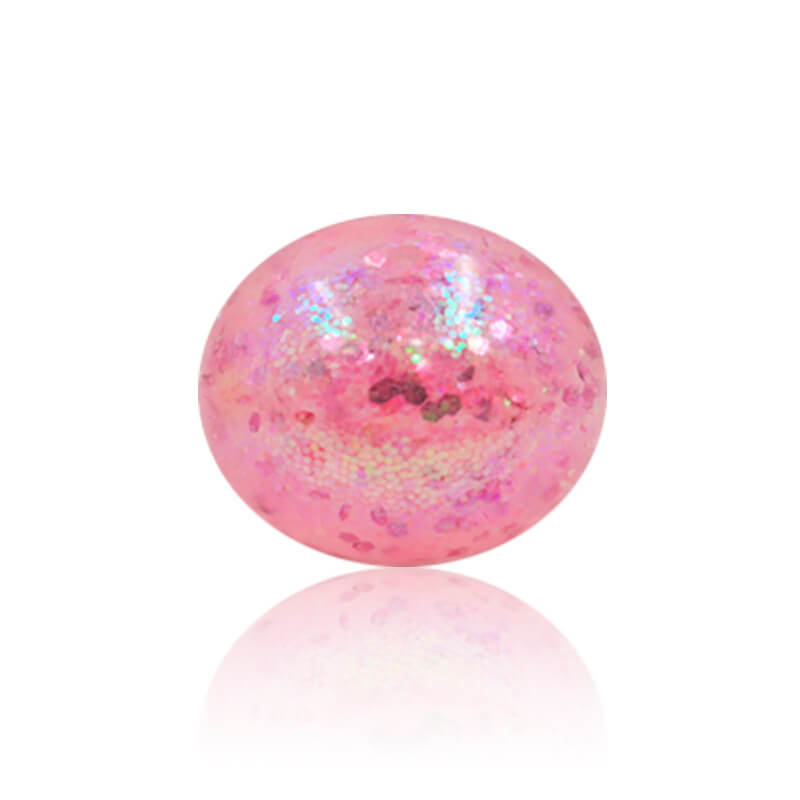 Sequins Glitter Sensory Stress Ball Squishy Toy 6cm Diameter 3