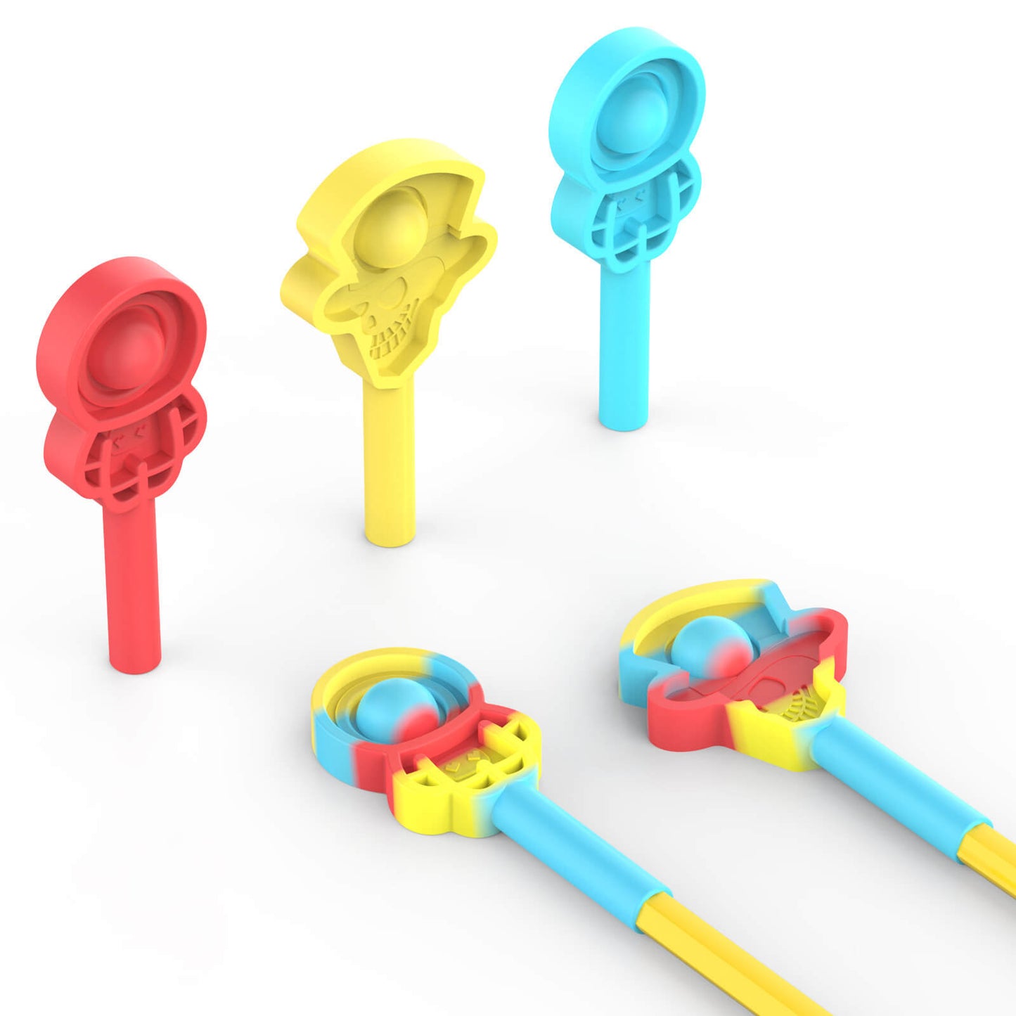 Silicone Bubble Pencil Cap Sensory Fidget Toy 1 Piece 7