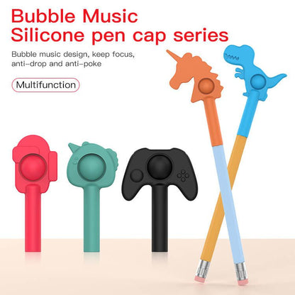 Silicone Bubble Pencil Cap Sensory Fidget Toy 1 Piece 8