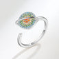 Silver Tone Adjustable Planet Fidget Ring Anxiety Relief for Women