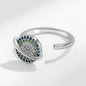 Silver Adjustable Fidget Ring Anxiety Relief Spinner Ring for Women