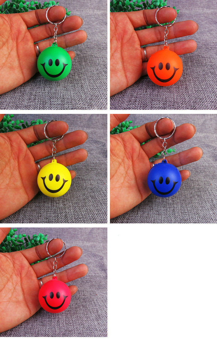 Silicone Smile Stress Ball Keychain Fidget Toy for Kids and Adults 2