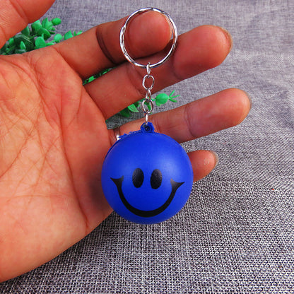 Silicone Smile Stress Ball Keychain Fidget Toy for Kids and Adults 4
