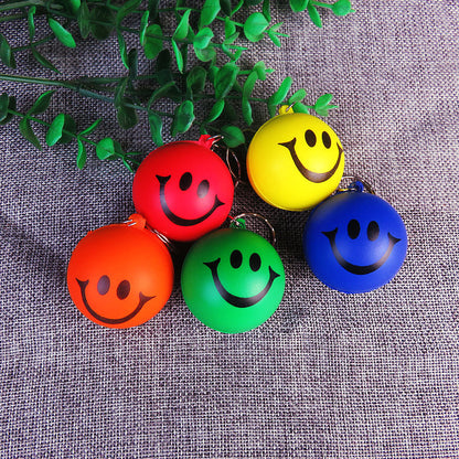 Silicone Smile Stress Ball Keychain Fidget Toy for Kids and Adults