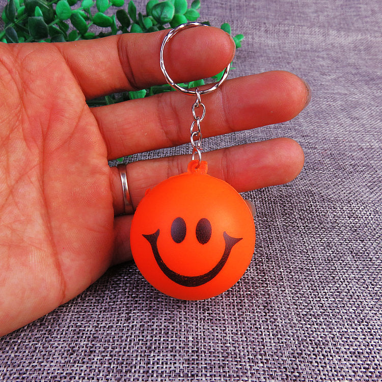 Silicone Smile Stress Ball Keychain Fidget Toy for Kids and Adults 6
