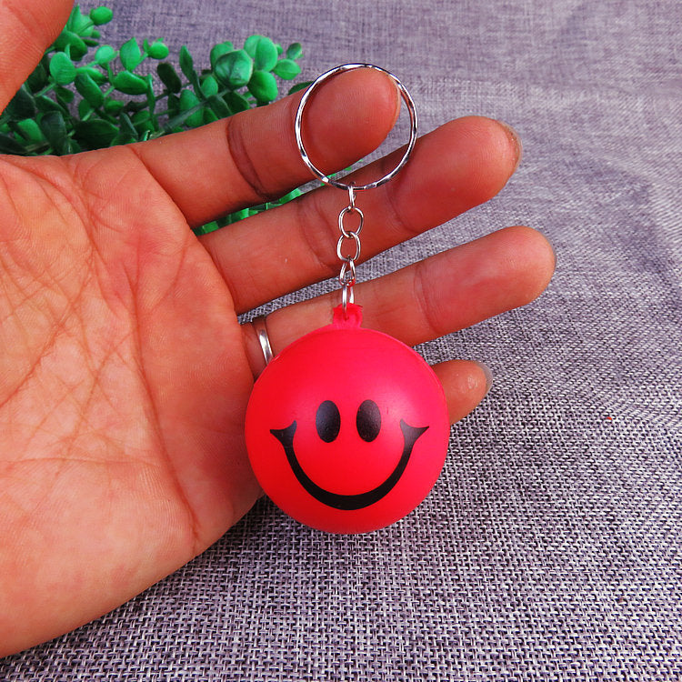 Silicone Smile Stress Ball Keychain Fidget Toy for Kids and Adults 7