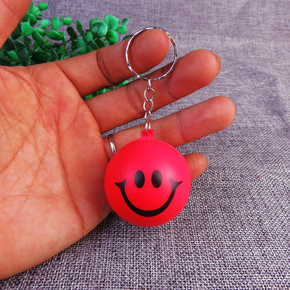 Silicone Smile Stress Ball Keychain Fidget Toy for Kids and Adults 7