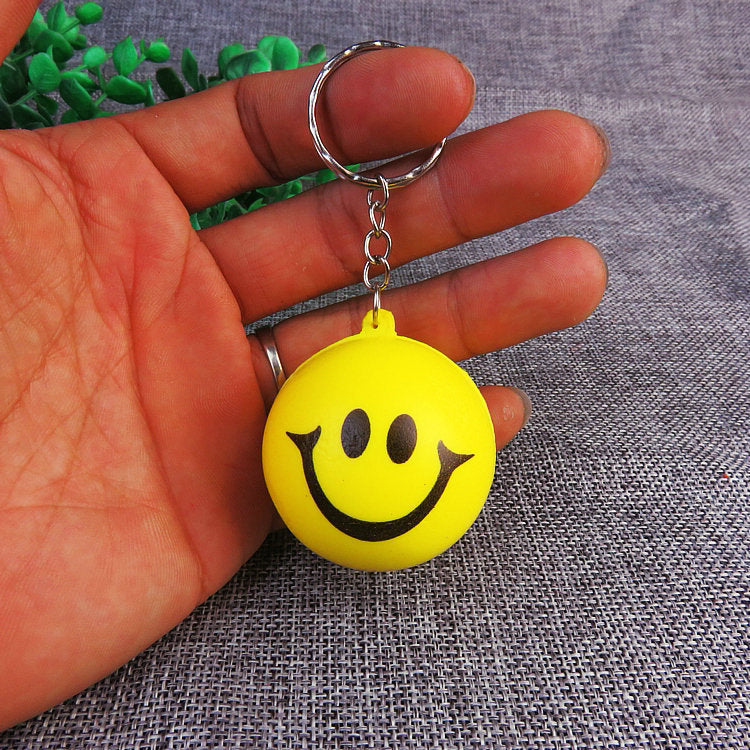 Silicone Smile Stress Ball Keychain Fidget Toy for Kids and Adults 8