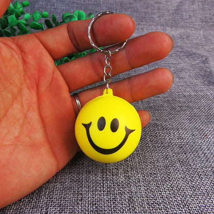 Silicone Smile Stress Ball Keychain Fidget Toy for Kids and Adults 8