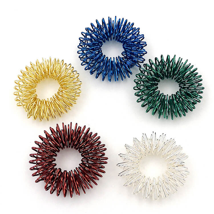 Metal Spiky Sensory Fidget Ring for Adults and Kids