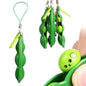 Silicone Squeeze Bean Fidget Toy Keychain Sensory Toy
