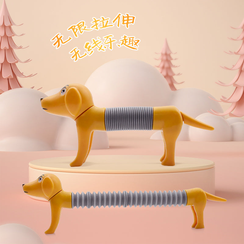 Stretch Transformable Pop Tubes Sensory Fidget Toy Spring Dog 7