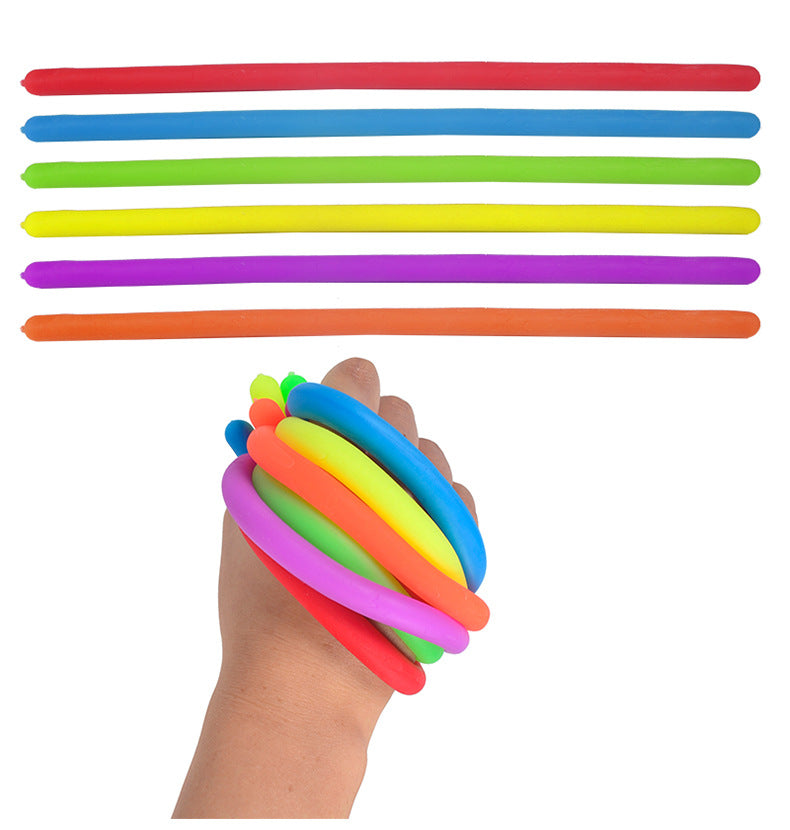 Stretchy String Fidget Noodle Soft Sensory Toy for Kids and Adults 4