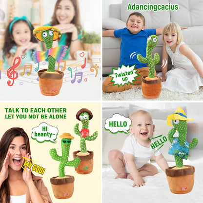 Talking Dancing Cactus Toy Electric Music Novelty Gadget 32x12cm 3
