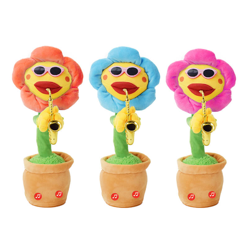 Talking Dancing Cactus Toy Electric Music Novelty Gadget 32x12cm 14